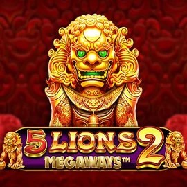 Official Slots logo: 5 Lions Megaways 2 by Pragmatic Play at Robocat Casino