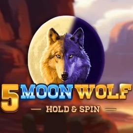5 Moon Wolf slot visual from Apparat Gaming available on robocat.it.com