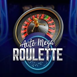 Auto Mega Roulette slot logo by Pragmatic Play at Robocat Casino
