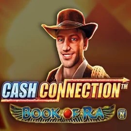 Cash Connection Book Of Ra casino game by Novomatic – featured logo at Robocat Casino