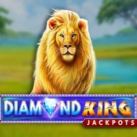 Diamond King Jackpots online game logo by SpinPlay Games on robocat.it.com