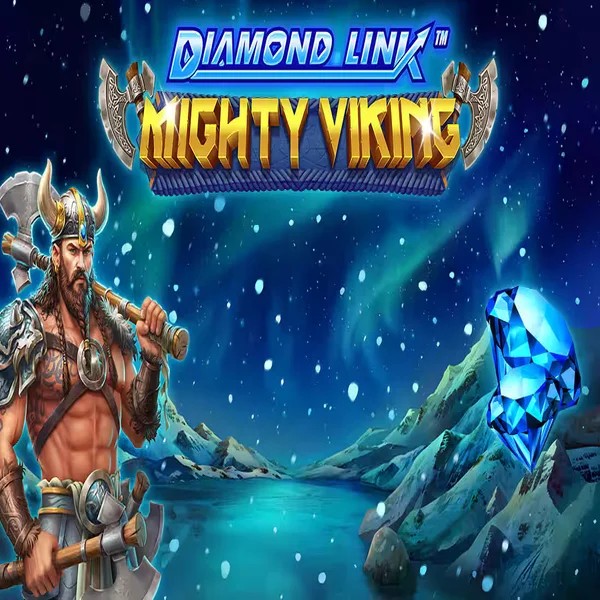 Diamond Link Mighty Viking slot visual from Greentube available on robocat.it.com