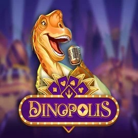 Dinopolis slot logo by Push Gaming at Robocat Casino