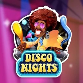 Disco Nights game by Red Rake Gaming – logo hosted on Robocat Casino