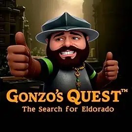 Gonzo's Quest game by NetEnt – logo hosted on Robocat Casino