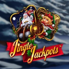 Jingle Jackpots logo by Dragon Gaming at Robocat Casino