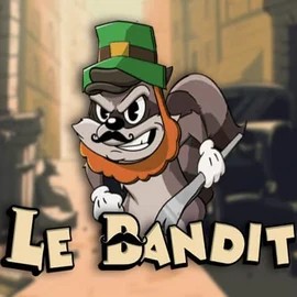 Le Bandit slot logo by Hacksaw Gaming at Robocat Casino
