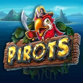 Pirots online game logo by ELK Studios on robocat.it.com