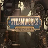 Steamworks The Workshop online game logo by Peter & Sons on robocat.it.com